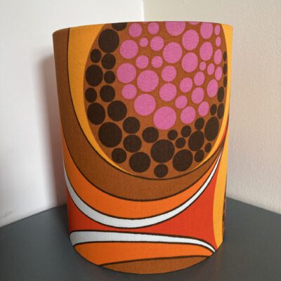 retro lamp roze bruin oranje