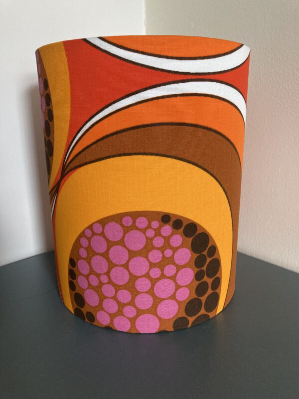 retro lamp roze bruin oranje