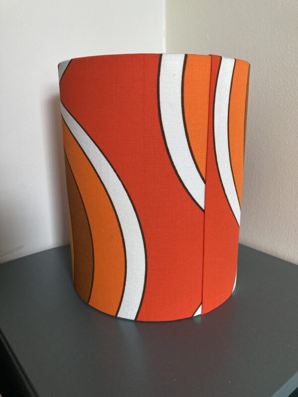 retro lamp roze bruin oranje