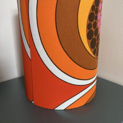 retro lamp roze bruin oranje