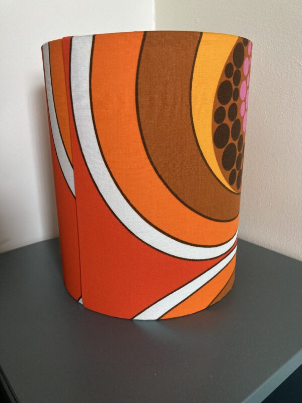 retro lamp roze bruin oranje